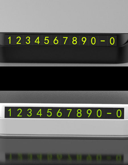Parking card to identify phone numbers and record important numbers while driving