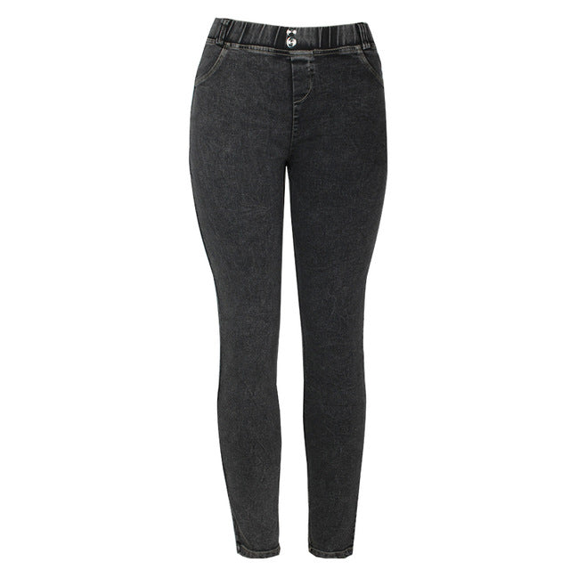 Skinny low-waist jeans