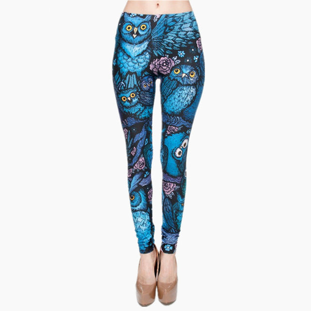 Women Fashion Legging Aztec Round Ombre Printing