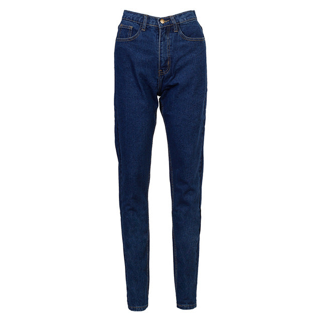 Topshop clean mom jeans in mid wash blue