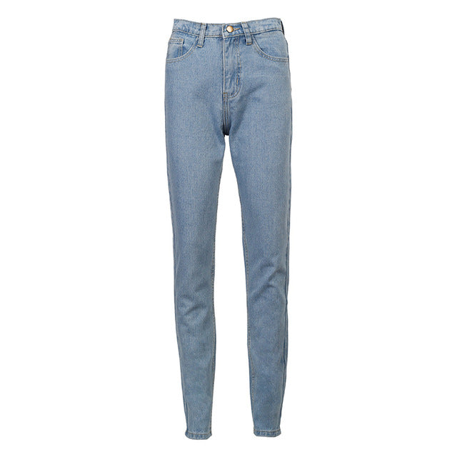 Topshop clean mom jeans in mid wash blue