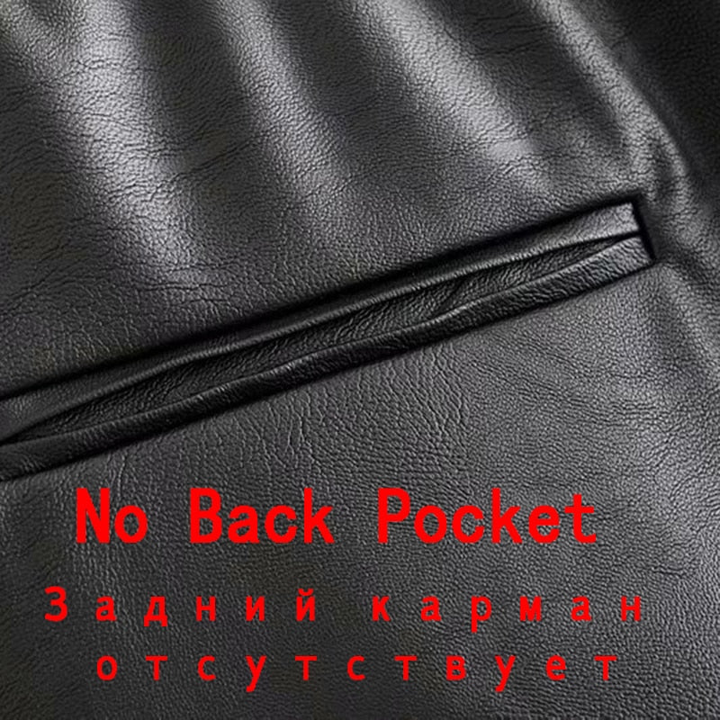 Stylish bloomers pu leather pockets pants women 2020 fashion elastic waist drawstring