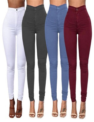 Women's high-waist trousers extend the distinctive and very comfortable