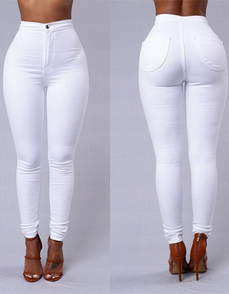 Women's high-waist trousers extend the distinctive and very comfortable