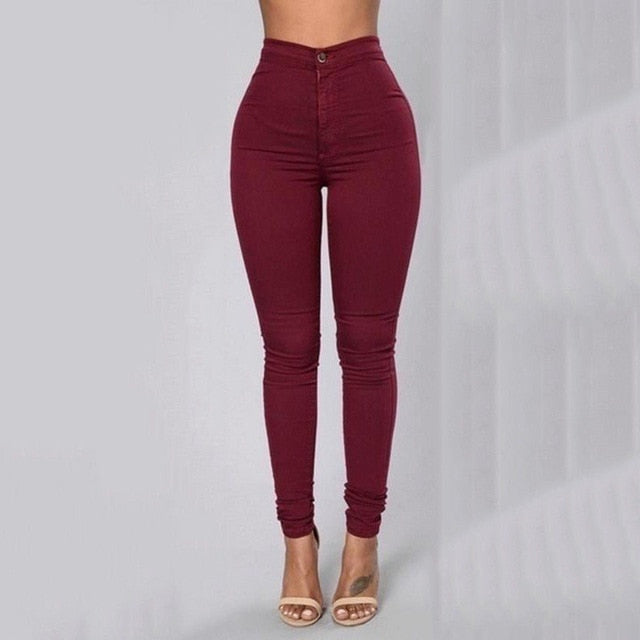 Women's high-waist trousers extend the distinctive and very comfortable