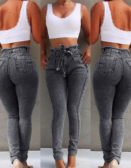 Stradivarius mom jean with stretch in washed blue