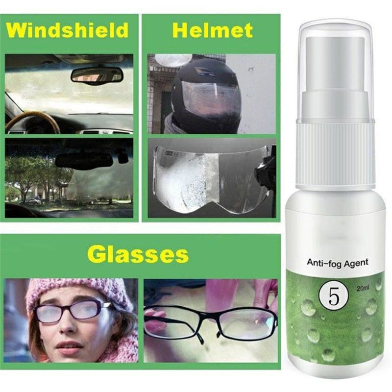 Anti-fog spray waterproof rainproof