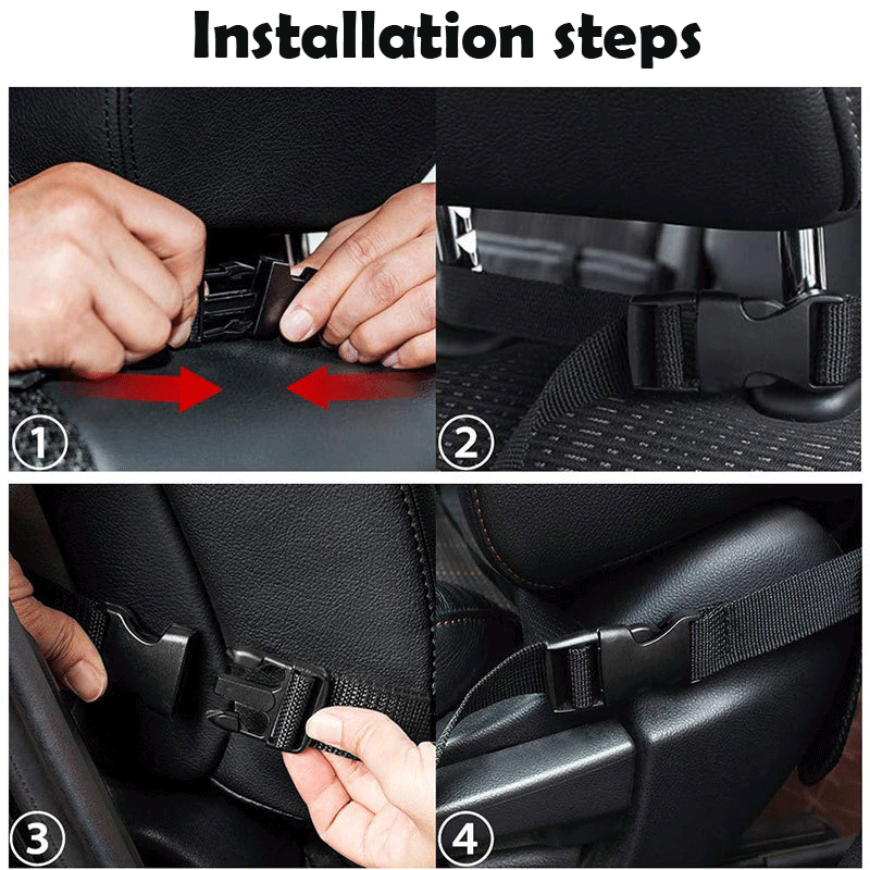 Multi-pocket car seat back organizer and storage bag