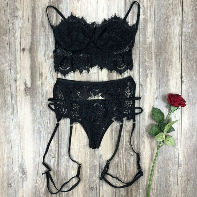 Valentine's Day Women Sexy  Lingerie set Lace