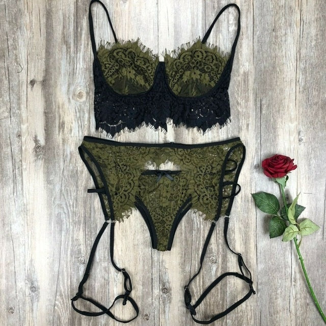 Valentine's Day Women Sexy  Lingerie set Lace