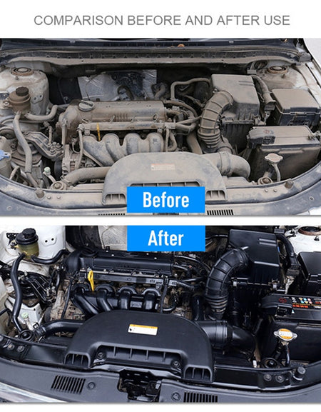 20ml 1: 8 diluted with water = 180ml engine compartment cleaner removes heavy oil