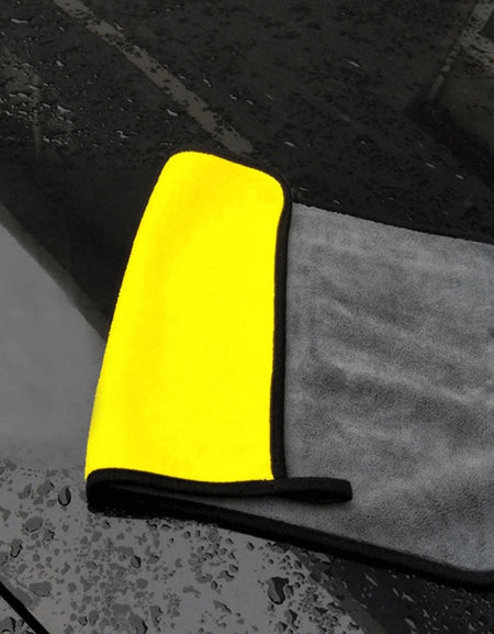 Microfiber towel car cleaning and drying car care cloth
