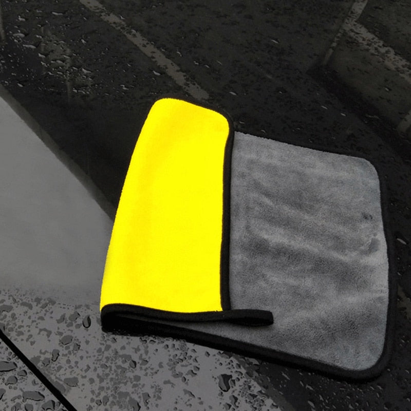 Microfiber towel car cleaning and drying car care cloth