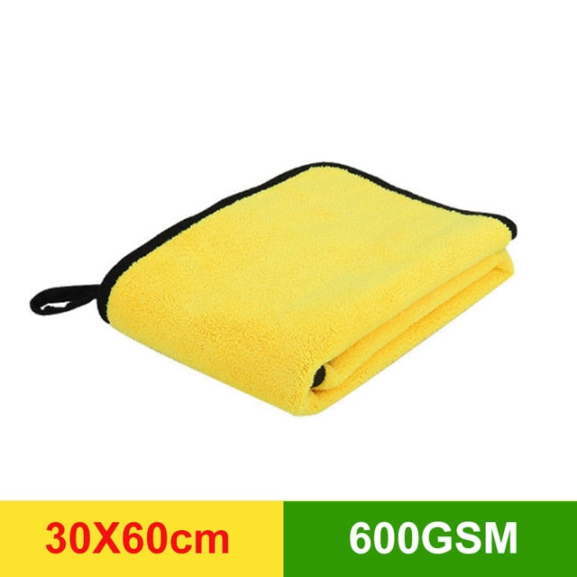 Microfiber towel car cleaning and drying car care cloth