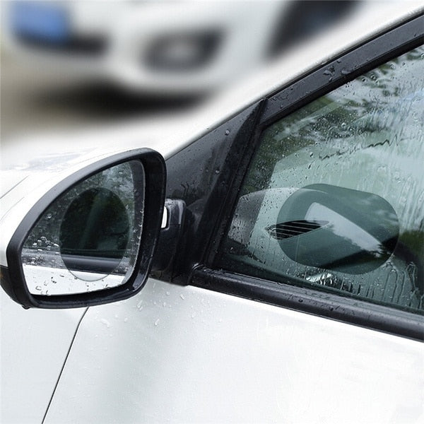 A waterproof and rainproof adhesive that is placed on the car window