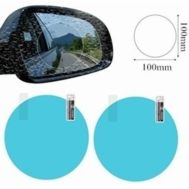 A waterproof and rainproof adhesive that is placed on the car window