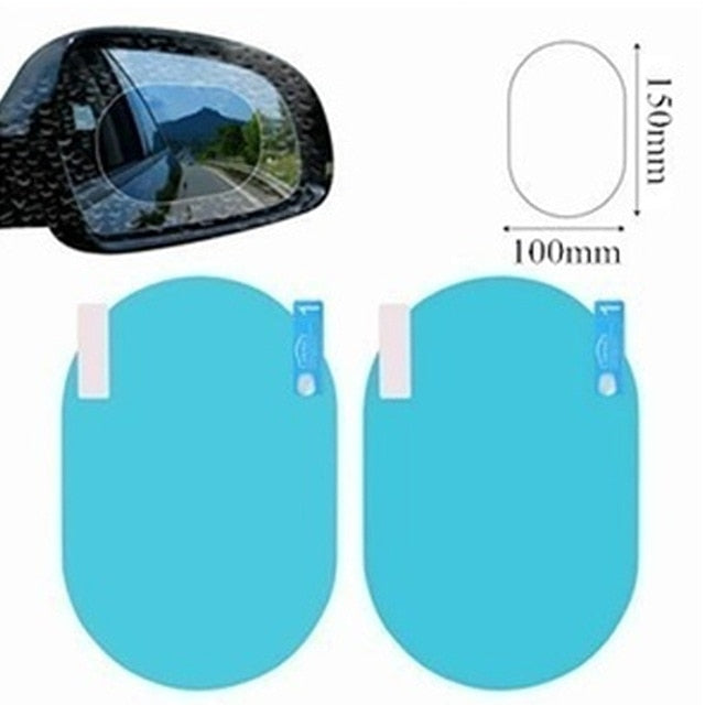 A waterproof and rainproof adhesive that is placed on the car window