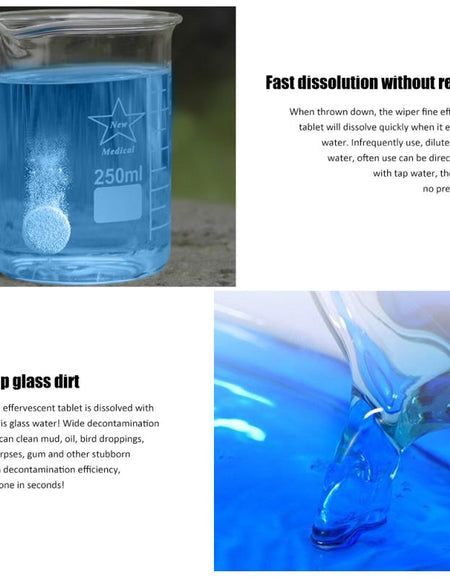 5 Piece Car Cleaning Wash Super Concentrated Stain Remover Effervescent Tablet