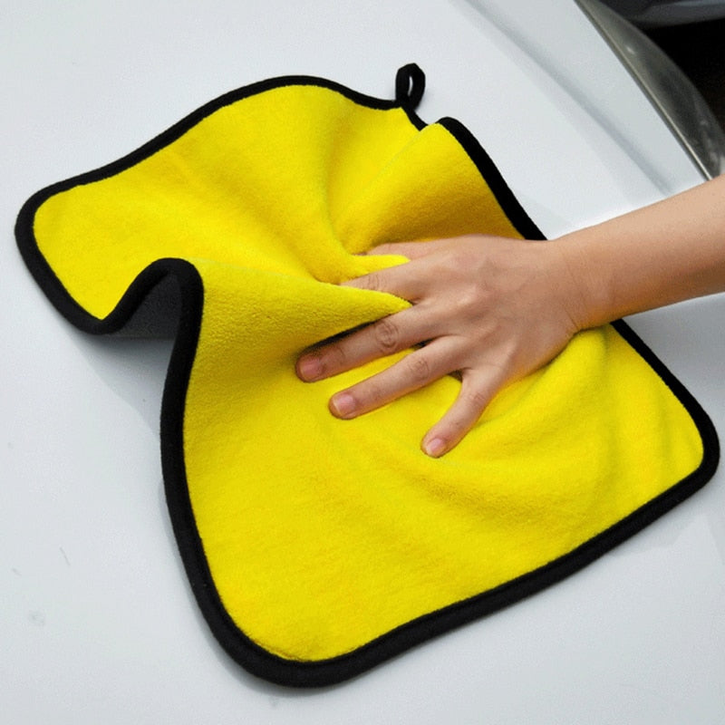 Microfiber towel car cleaning and drying car care cloth