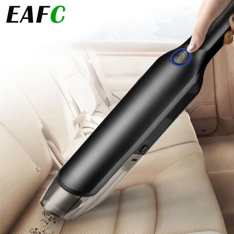 Portable Powerful Cordless Vacuum Cleaner Cyclone Suction Rechargeable Wet / Dry Auto for Home Car and Pet Hair