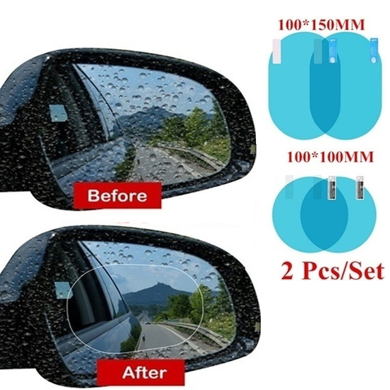 A waterproof and rainproof adhesive that is placed on the car window